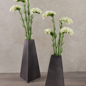 6.75in Tall Triangle Stainless Steel Vase