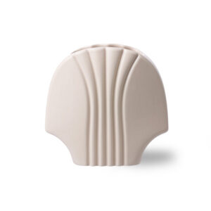 Matte Cream Sea-Inspired Flower Vase