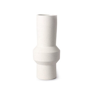 Medium Straight Speckled Clay Vase