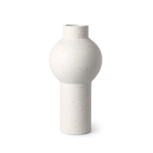 Medium Round Speckled Clay Vase
