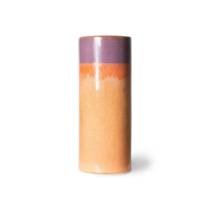 XS Sunset Reactive Glaze Stoneware Bud Vase