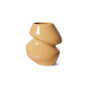 Small Cappuccino Organic Ceramic Vase