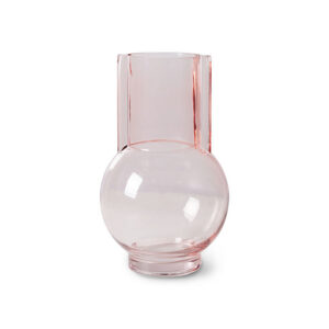 Sundae Pink Spray-Painted Glass Vase
