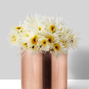 5in Tall Copper Plated Cylinder Vase